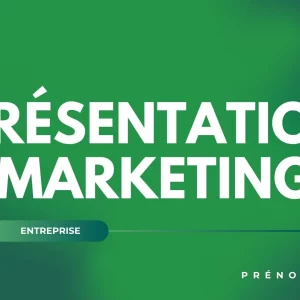 Template présentation marketing
